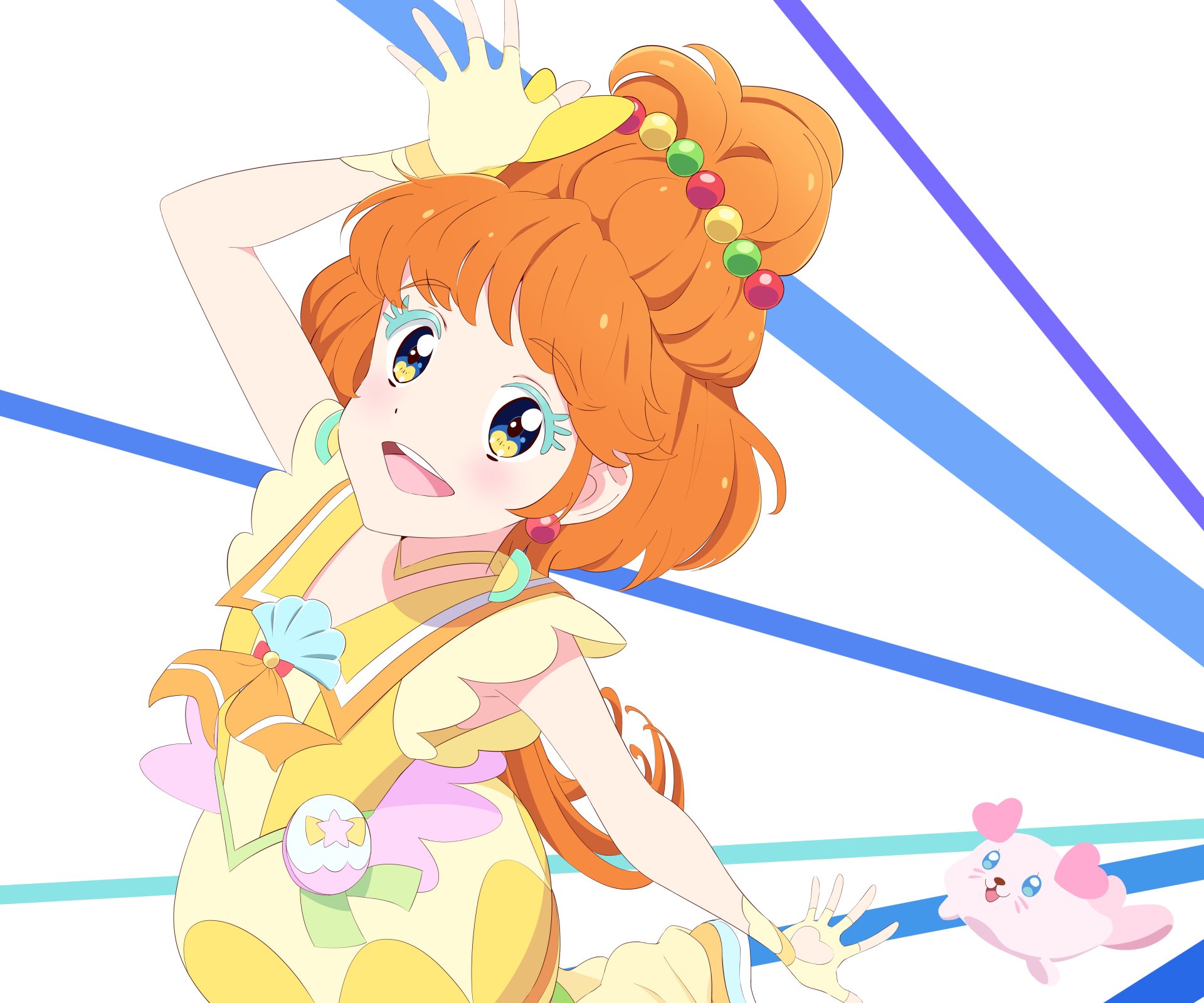 Download Minori Ichinose Cure Papaya Anime Tropical-Rouge! Pretty Cure 4k Ultra HD Wallpaper