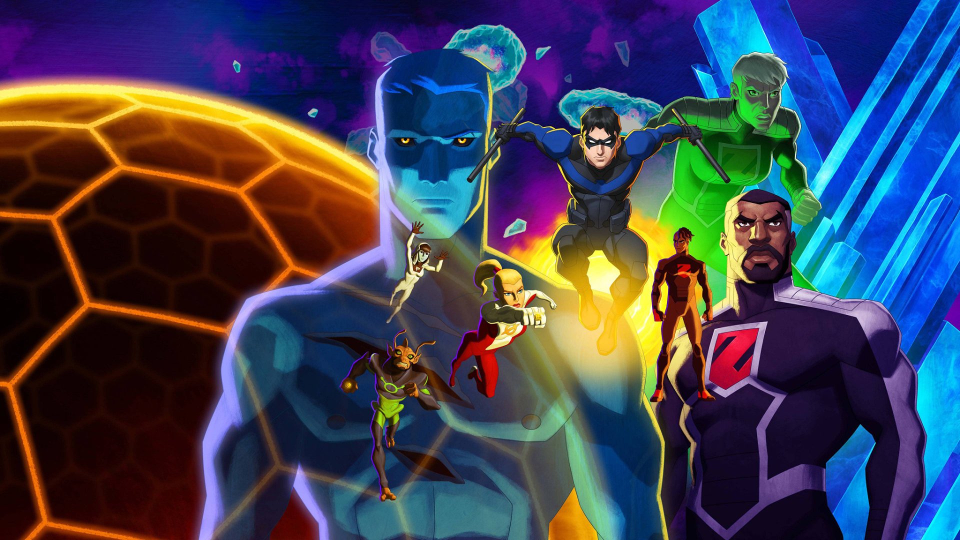 Download Nightwing Chameleon Boy Saturn Girl Phantom Girl Conner Kent TV Show Young Justice HD Wallpaper