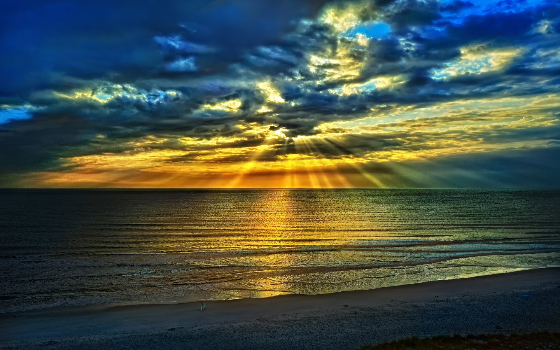 Radiant Sunset Over Tranquil Nature - Stunning HD Wallpaper | 2560x1600 ...