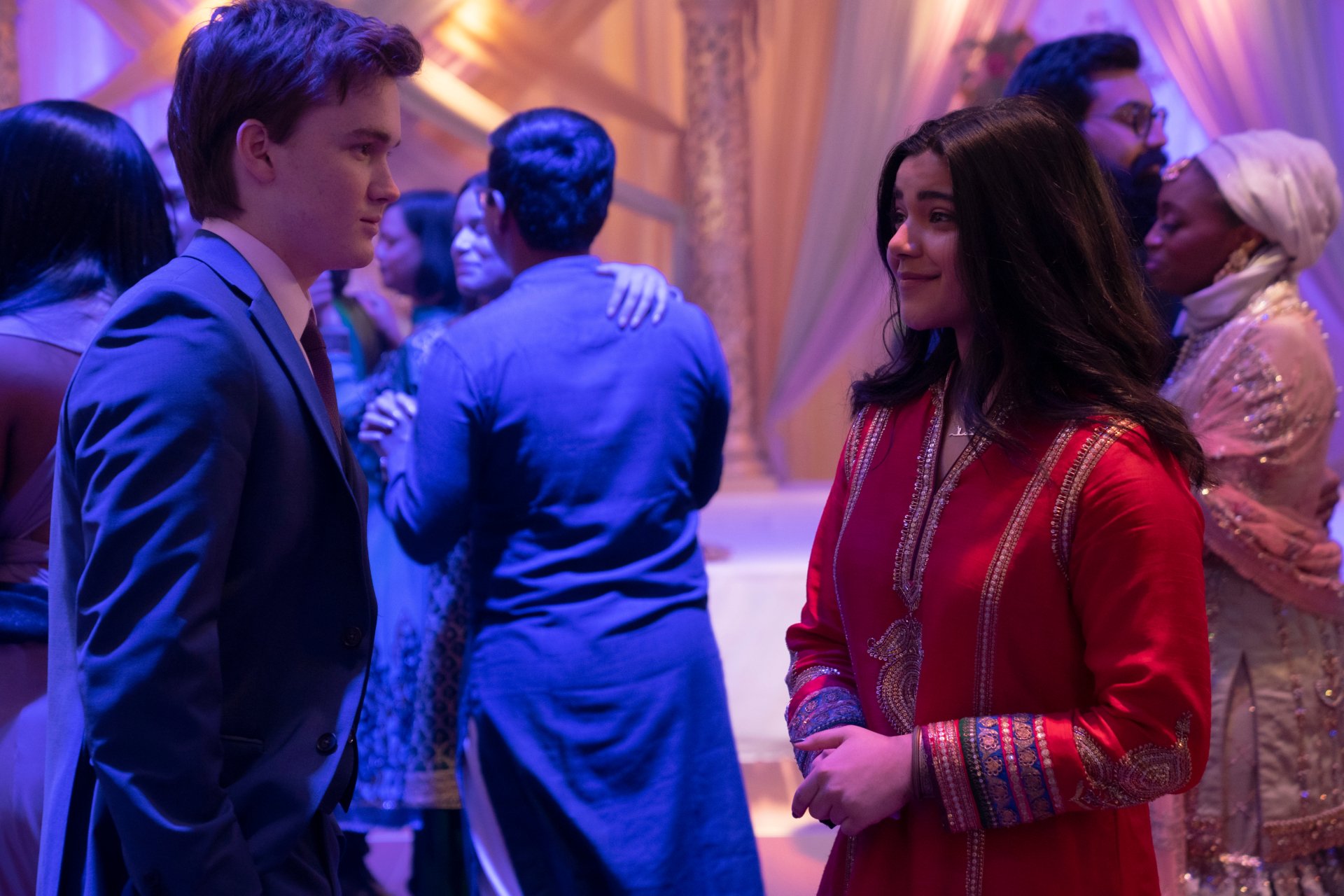 Download Matthew Lintz Iman Vellani TV Show Ms. Marvel 4k Ultra HD Wallpaper