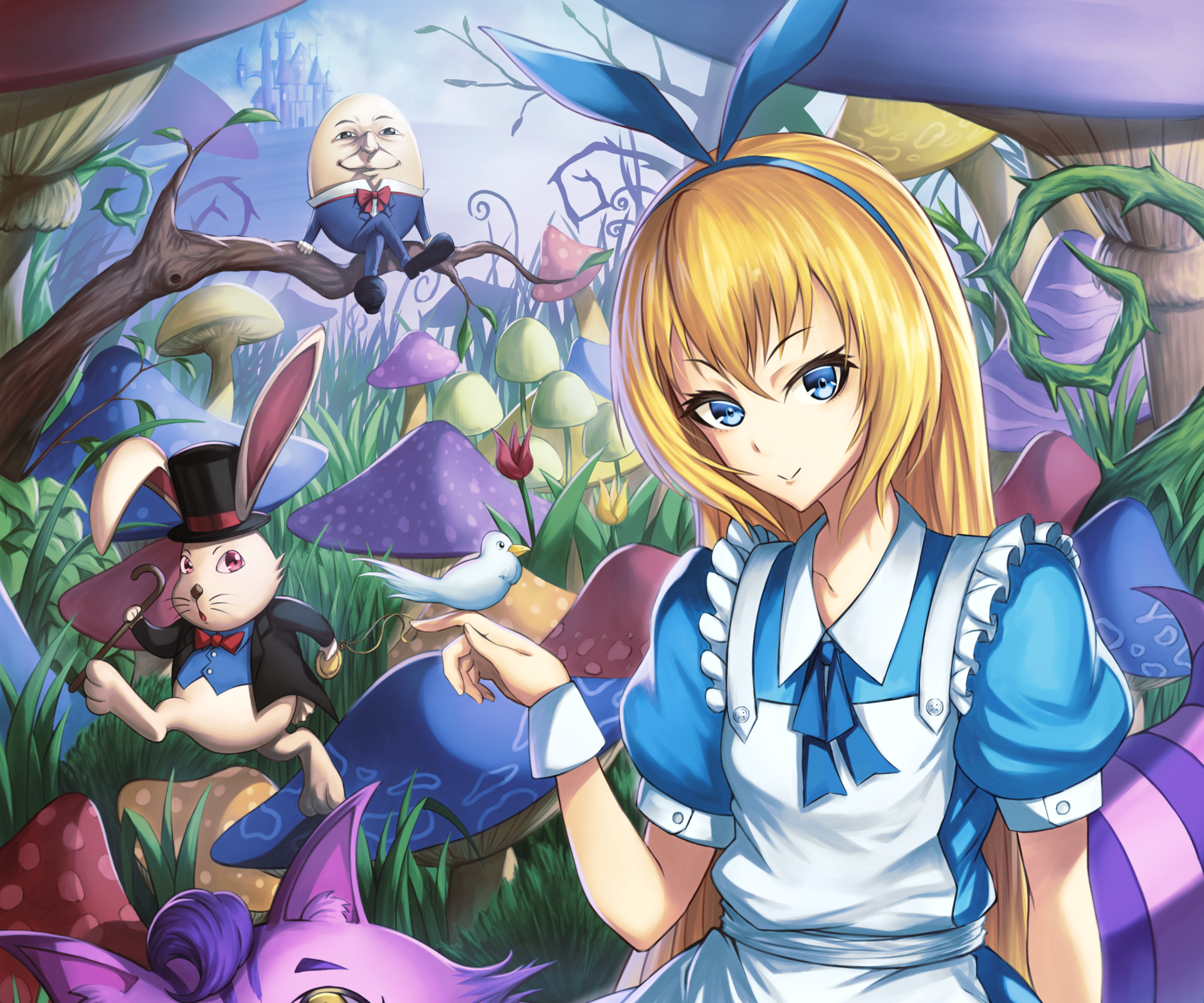 3035x2529 Alice In Wonderland Wallpaper Background Image. 