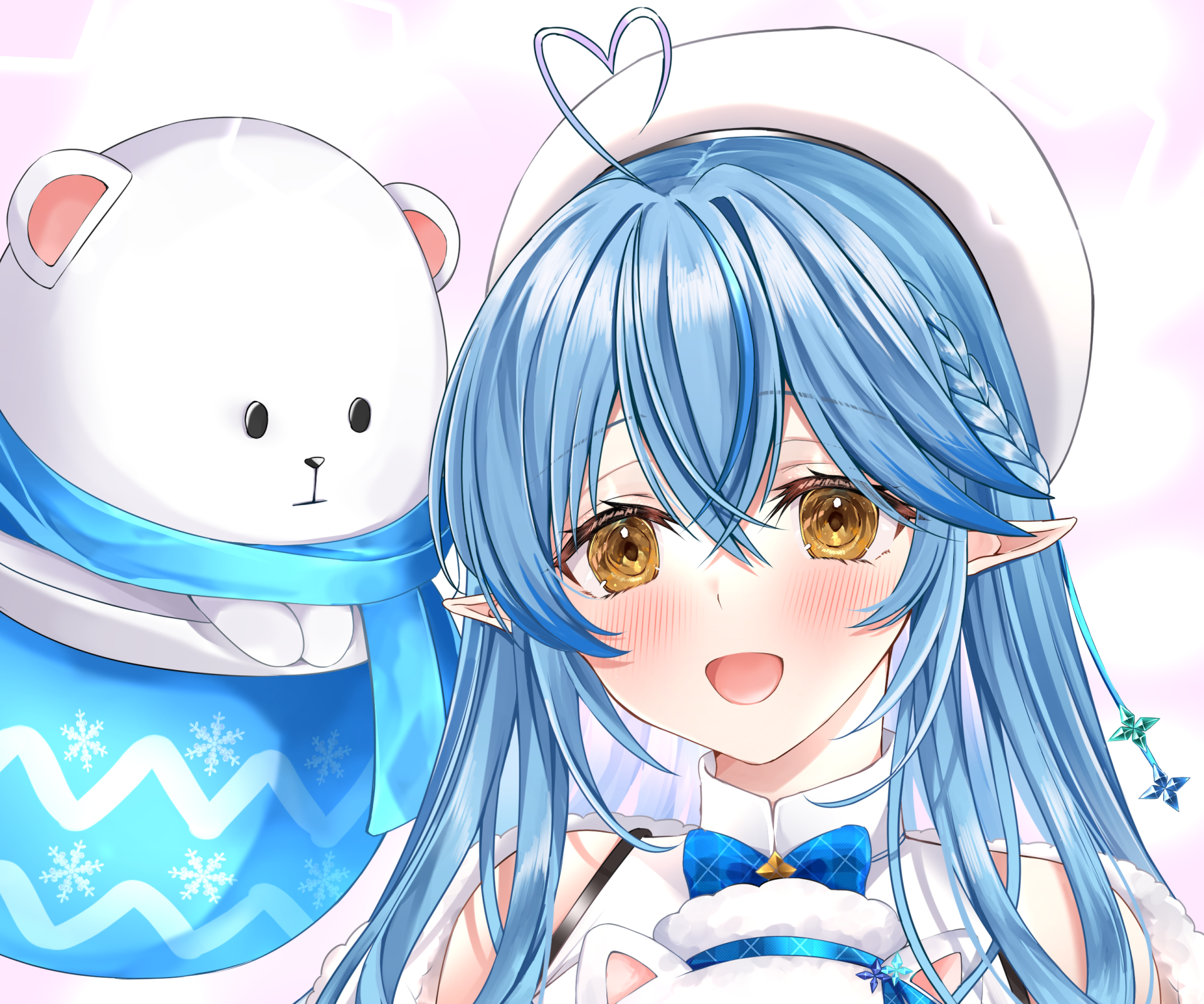 Download Hololive Yukihana Lamy Anime Virtual Youtuber HD Wallpaper