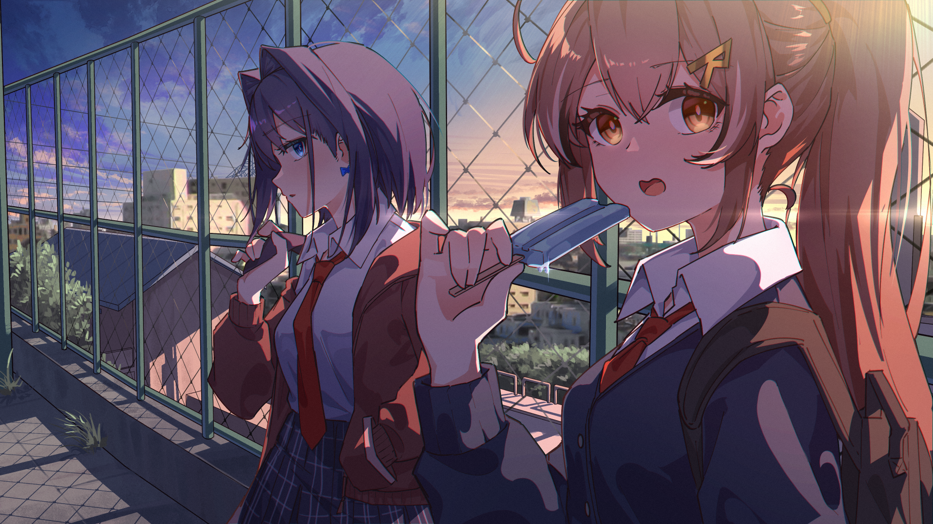 Download Hololive Ouro Kronii Nanashi Mumei Anime Virtual Youtuber HD Wallpaper