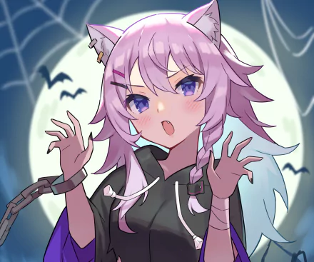 Nijisanji Nun Bora Anime Virtual Youtuber HD Desktop Wallpaper | Background Image