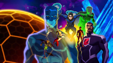 Nightwing Chameleon Boy Saturn Girl Phantom Girl Conner Kent TV Show Young Justice HD Desktop Wallpaper | Background Image