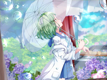 Miyako Hinano Anime Magia Record: Puella Magi Madoka Magica Side Story HD Desktop Wallpaper | Background Image