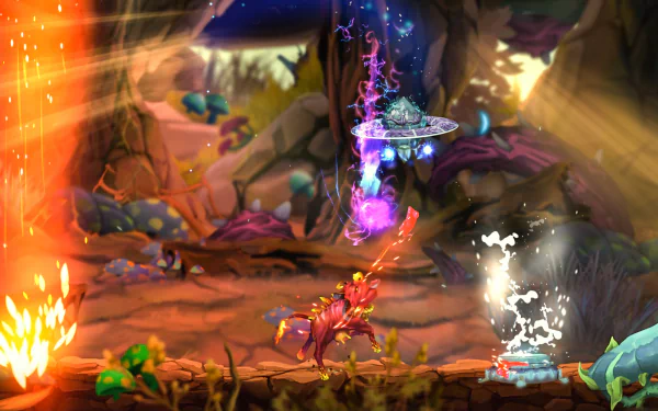 video game Moo Lander HD Desktop Wallpaper | Background Image