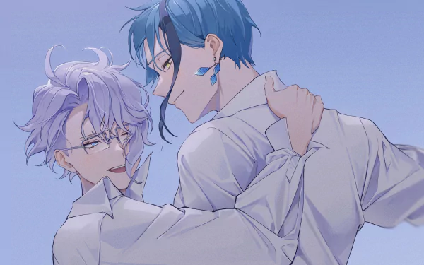 Jade Leech Azul Ashengrotto video game Twisted Wonderland HD Desktop Wallpaper | Background Image