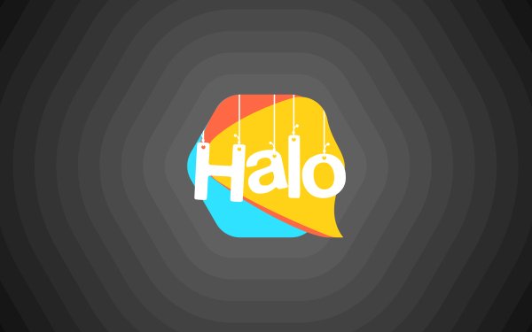 Abstract Text Halo Colors Word HD Wallpaper | Background Image