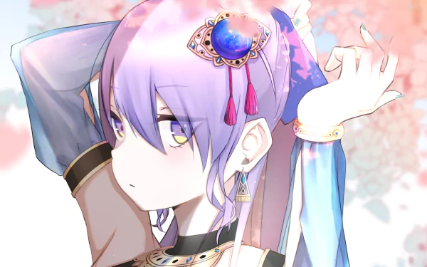 hololive Moona Hoshinova Anime Virtual Youtuber HD Desktop Wallpaper | Background Image