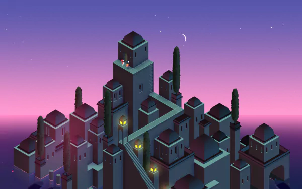 video game Monument Valley 2 HD Desktop Wallpaper | Background Image