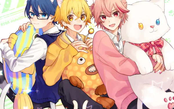 Merry Panic Yano Reiji Hinata Mahiru Asahi Sora video game Dance Killer Trick! HD Desktop Wallpaper | Background Image