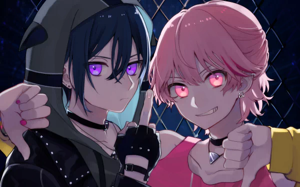 Hinata Mahiru Atago Rentaro video game Dance Killer Trick! HD Desktop Wallpaper | Background Image