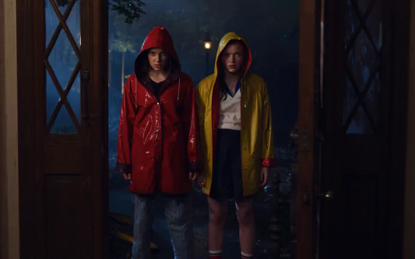 Sadie Sink Max Mayfield Millie Bobby Brown Eleven (Stranger Things) TV Show Stranger Things HD Desktop Wallpaper | Background Image