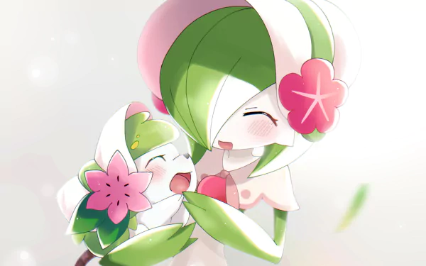 Shaymin (Pokémon) Gardevoir (Pokémon) video game Pokémon UNITE HD Desktop Wallpaper | Background Image