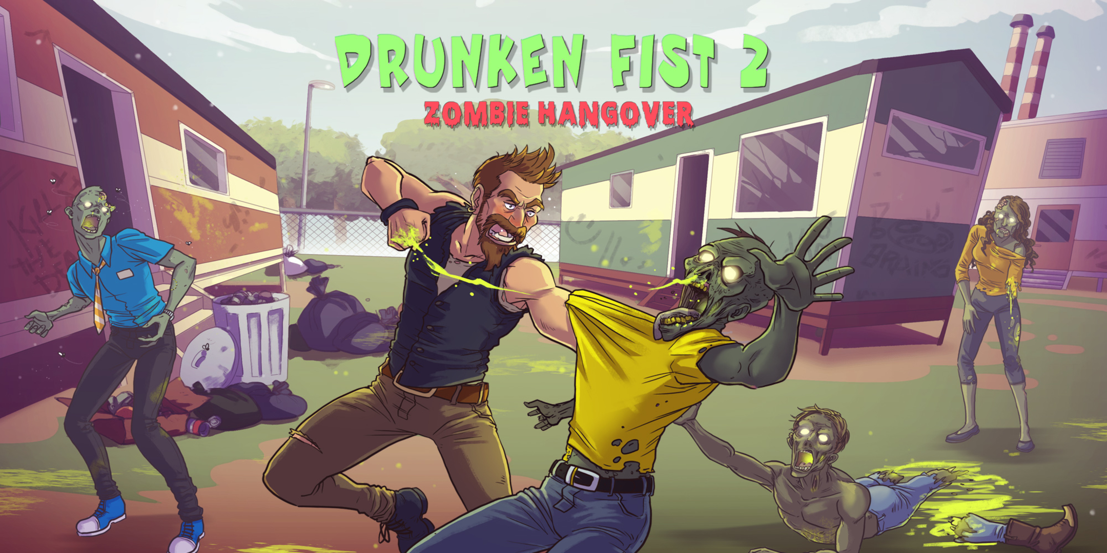 Video Game Drunken Fist 2: Zombie Hangover HD Wallpaper | Background Image