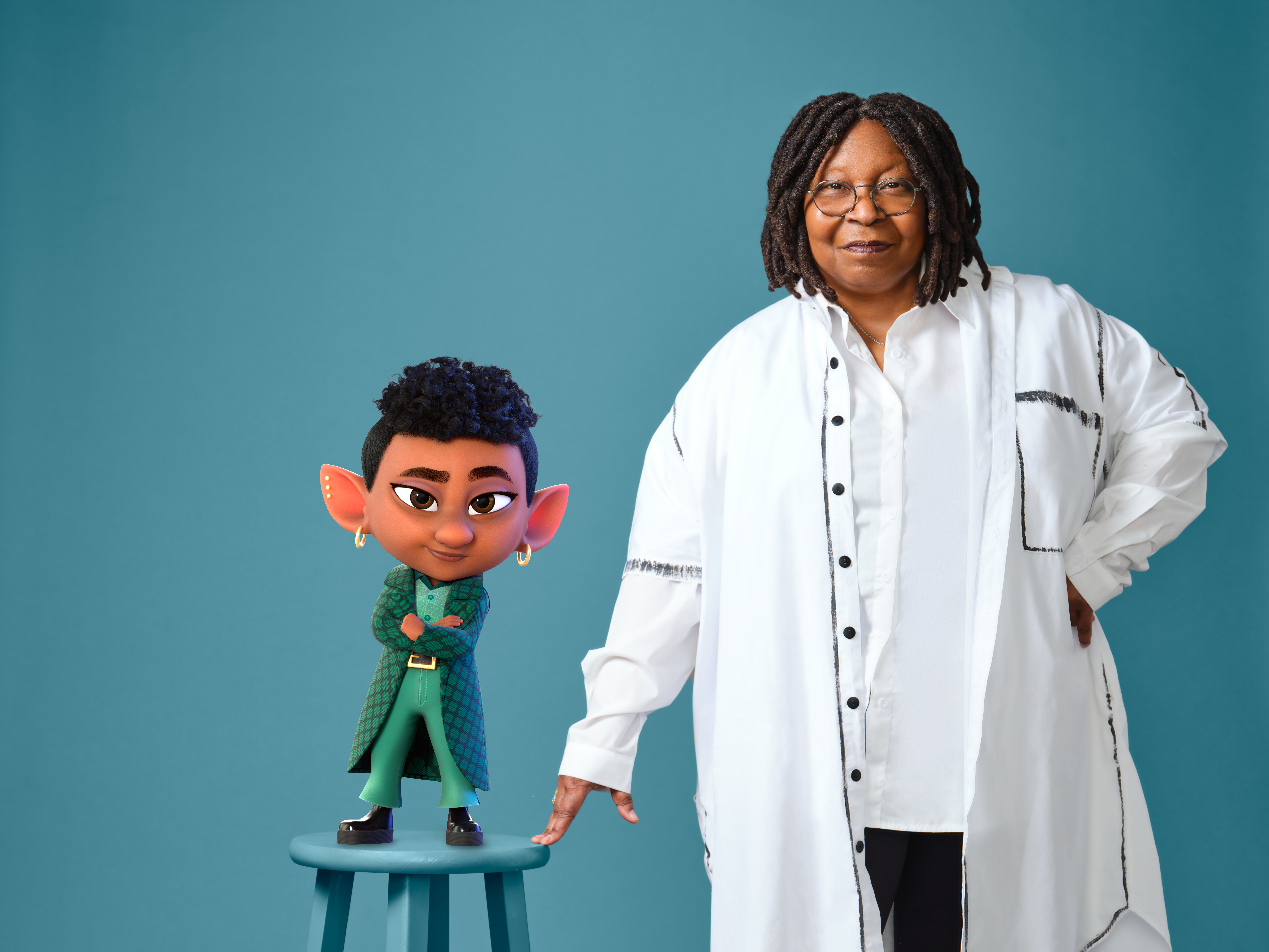 Whoopi Goldberg and her character The Captain