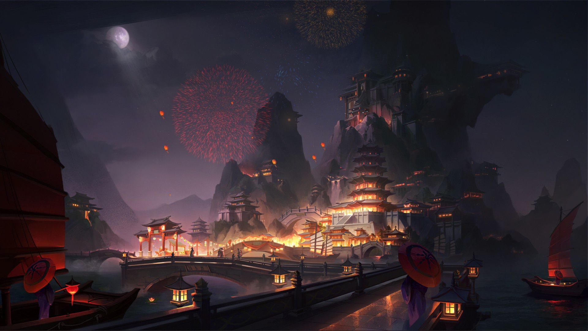 Download Fantasy City HD Wallpaper
