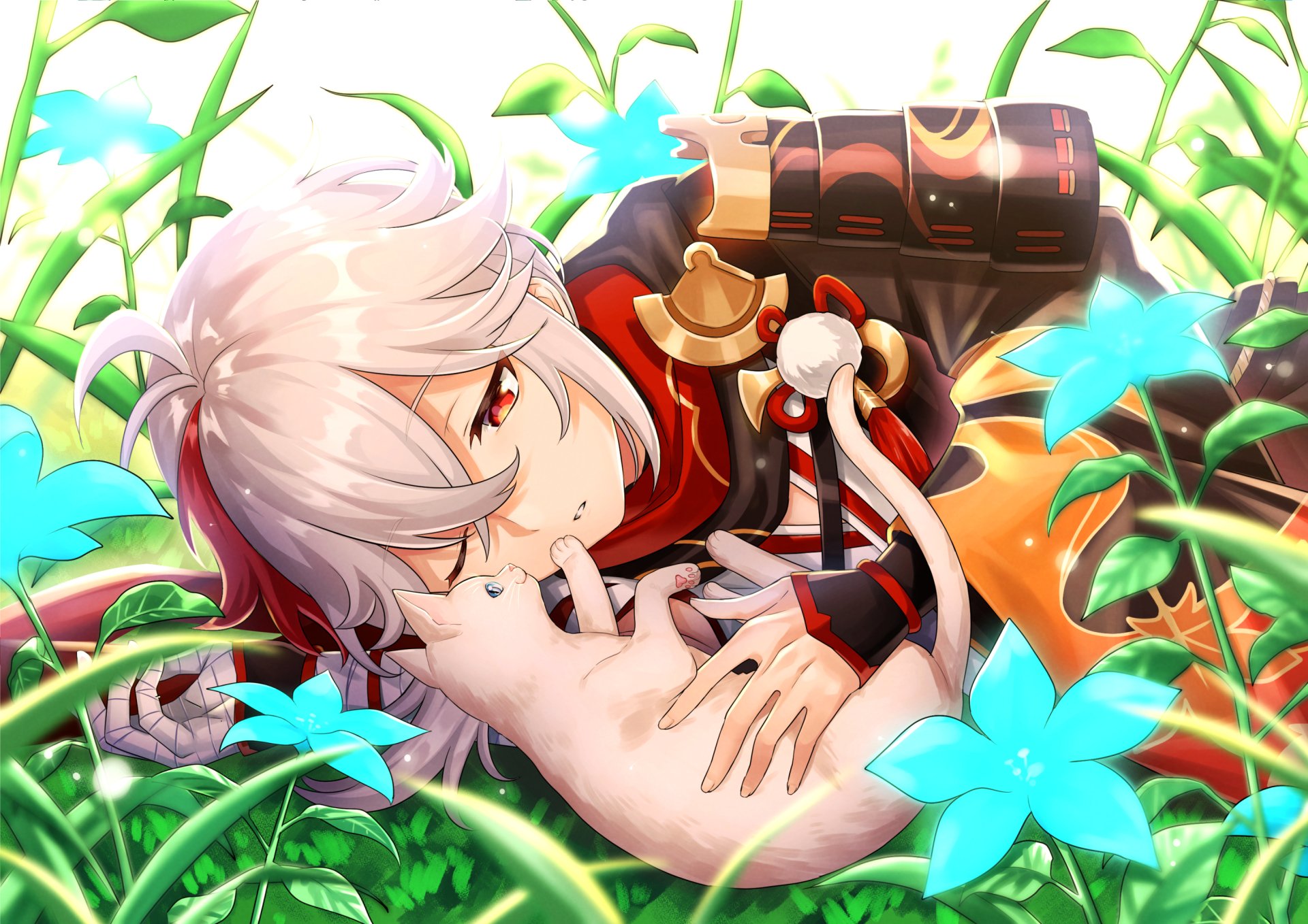 Download Sapphire (Genshin Impact) Kaedehara Kazuha (Genshin Impact) Video Game Genshin Impact HD Wallpaper