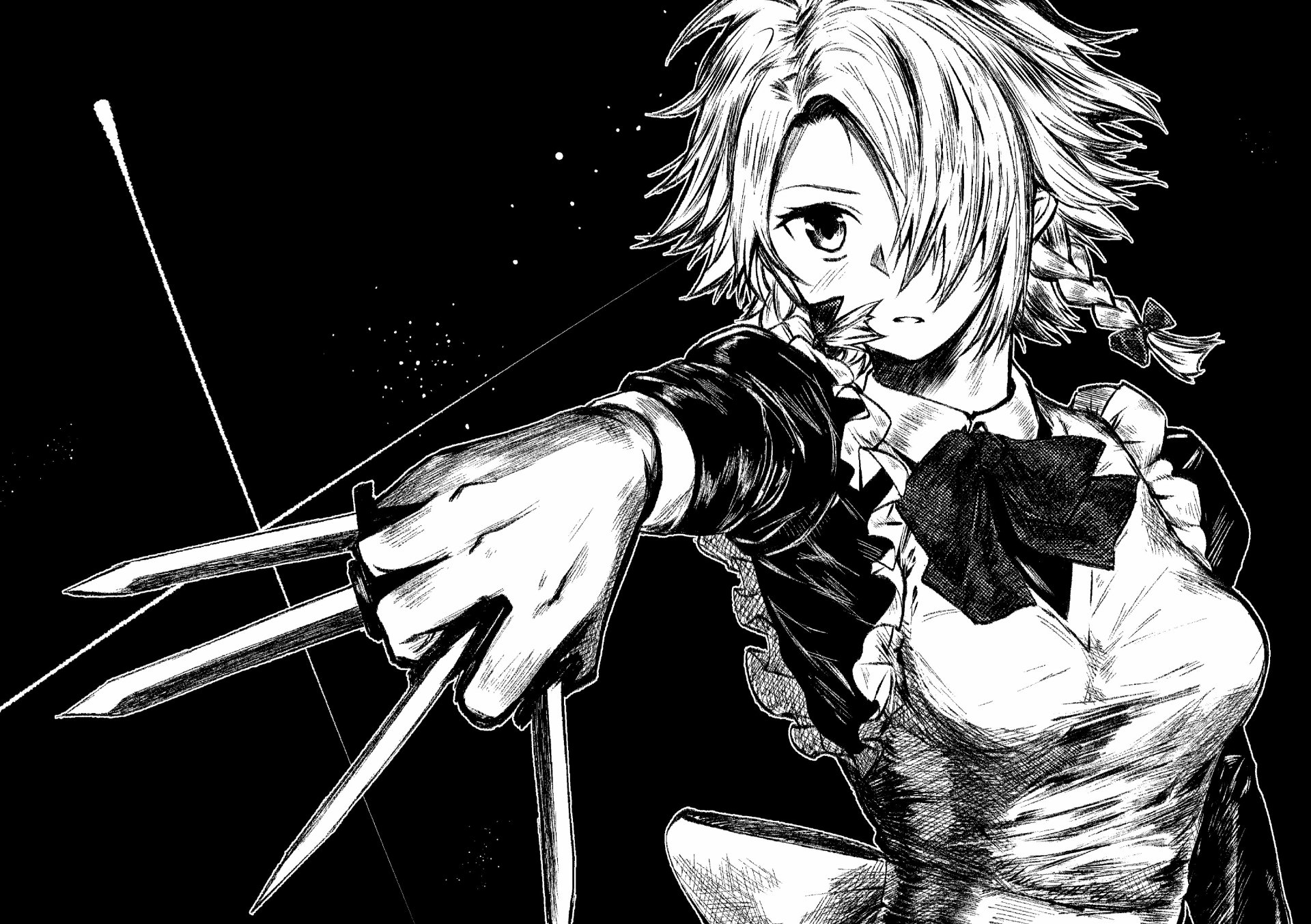 Download Sakuya Izayoi Anime Touhou 4k Ultra HD Wallpaper