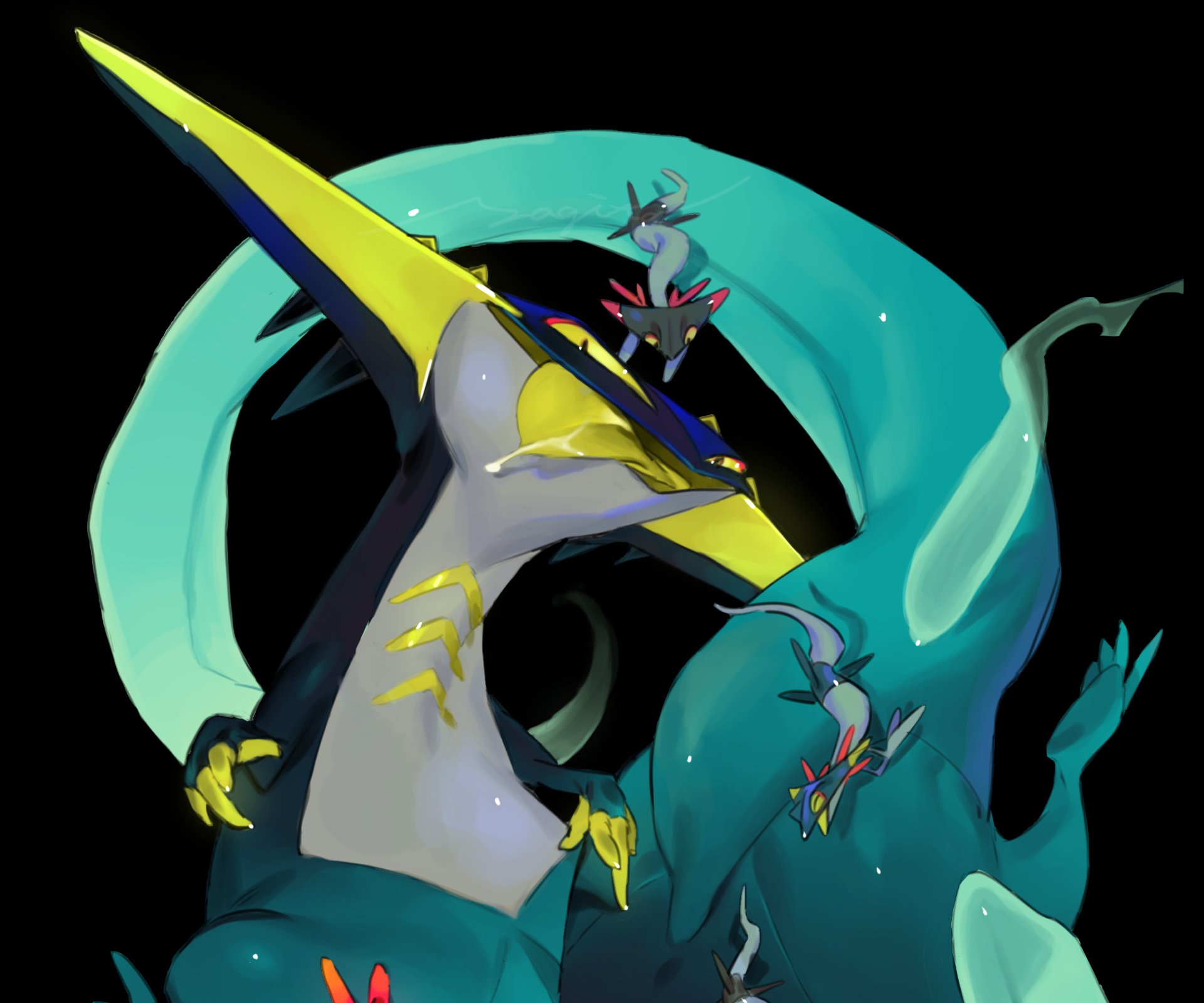 Download Dragapult (Pokémon) Video Game Pokémon: Sword And Shield HD Wallpaper