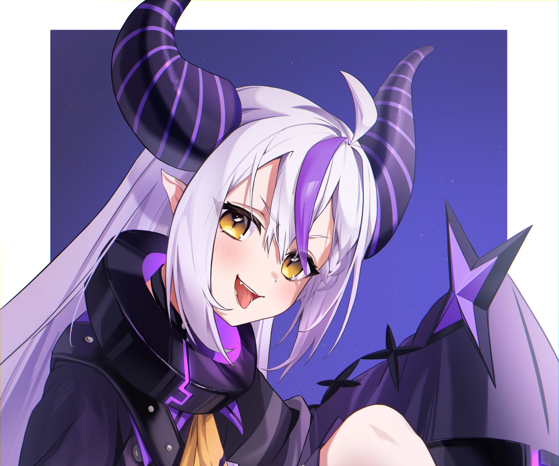 Download Hololive La+ Darknesss (Virtual Youtuber) Anime Virtual Youtuber 4k Ultra HD Wallpaper