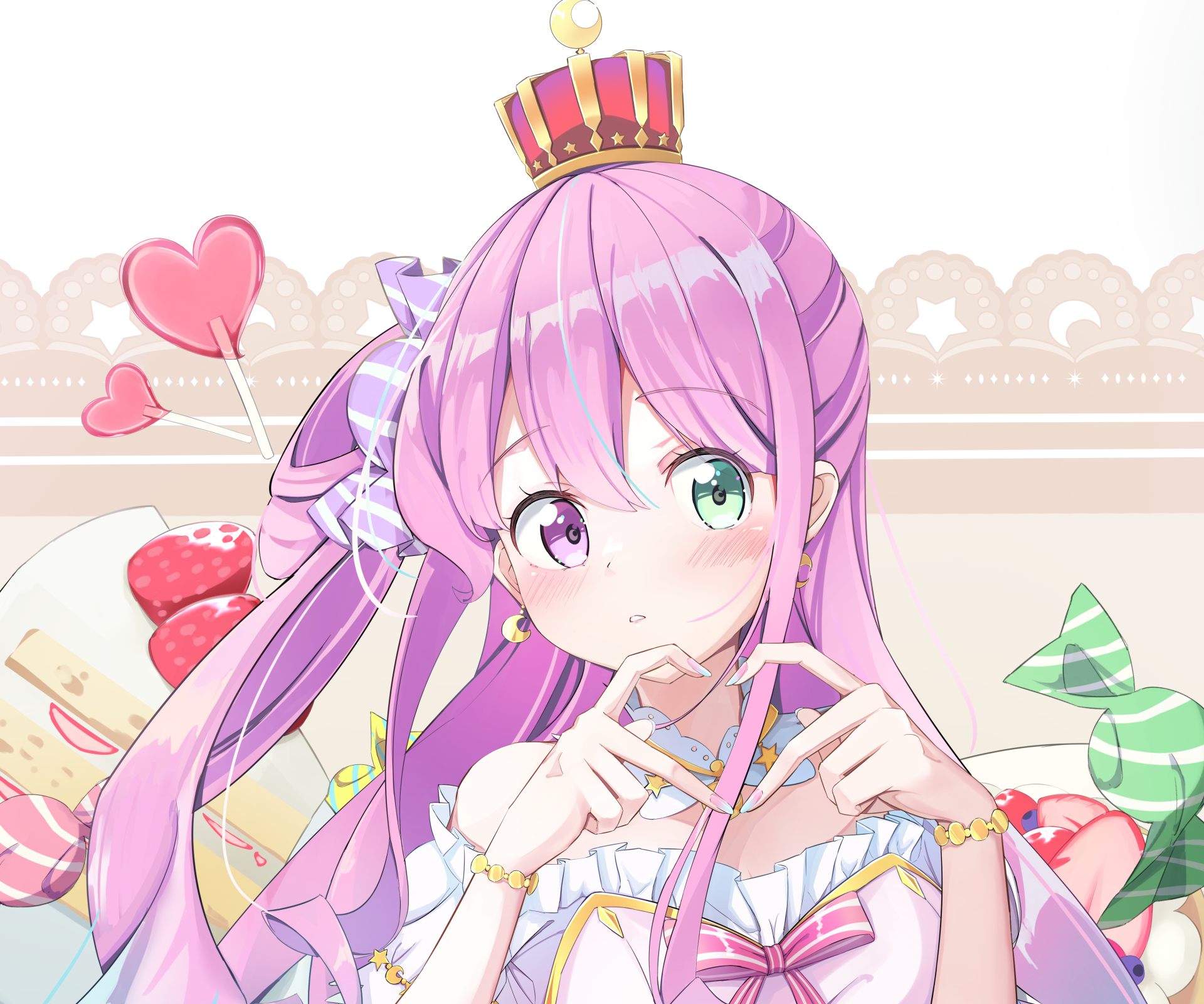 Download Heterochromia Hololive Himemori Luna Anime Virtual Youtuber 4k Ultra HD Wallpaper