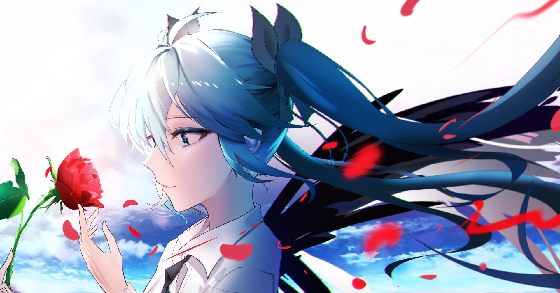 Download Hatsune Miku Anime Vocaloid 4k Ultra HD Wallpaper by 阿戈魔AGM