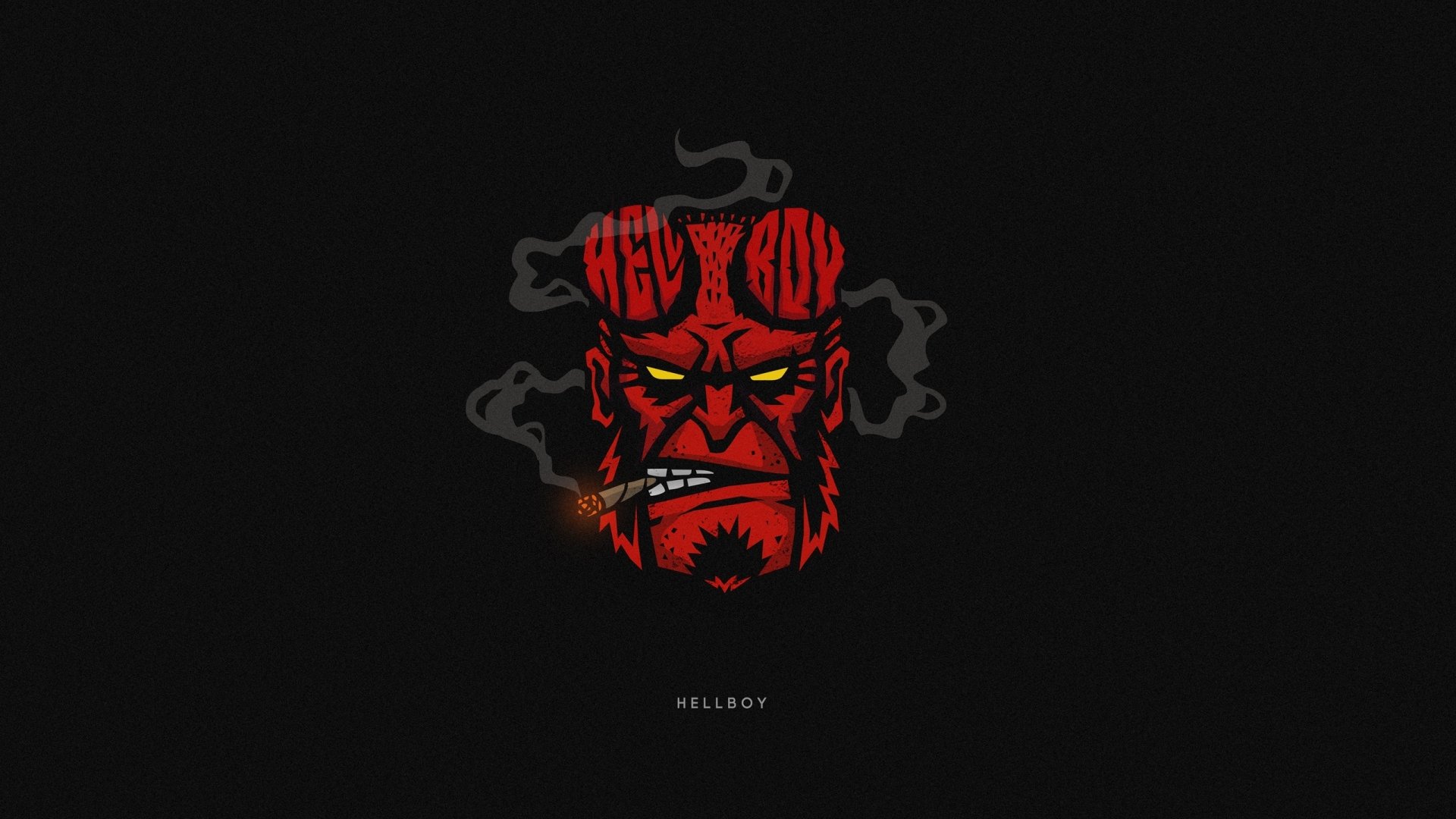 Download Comic Hellboy HD Wallpaper by Sergey Kyrmanov