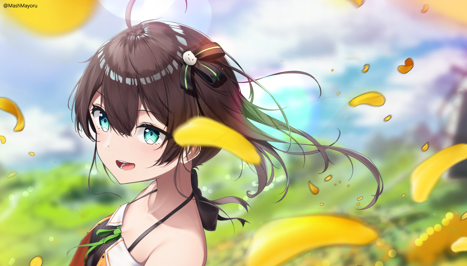 Download Hololive Natsuiro Matsuri Anime Virtual Youtuber HD Wallpaper