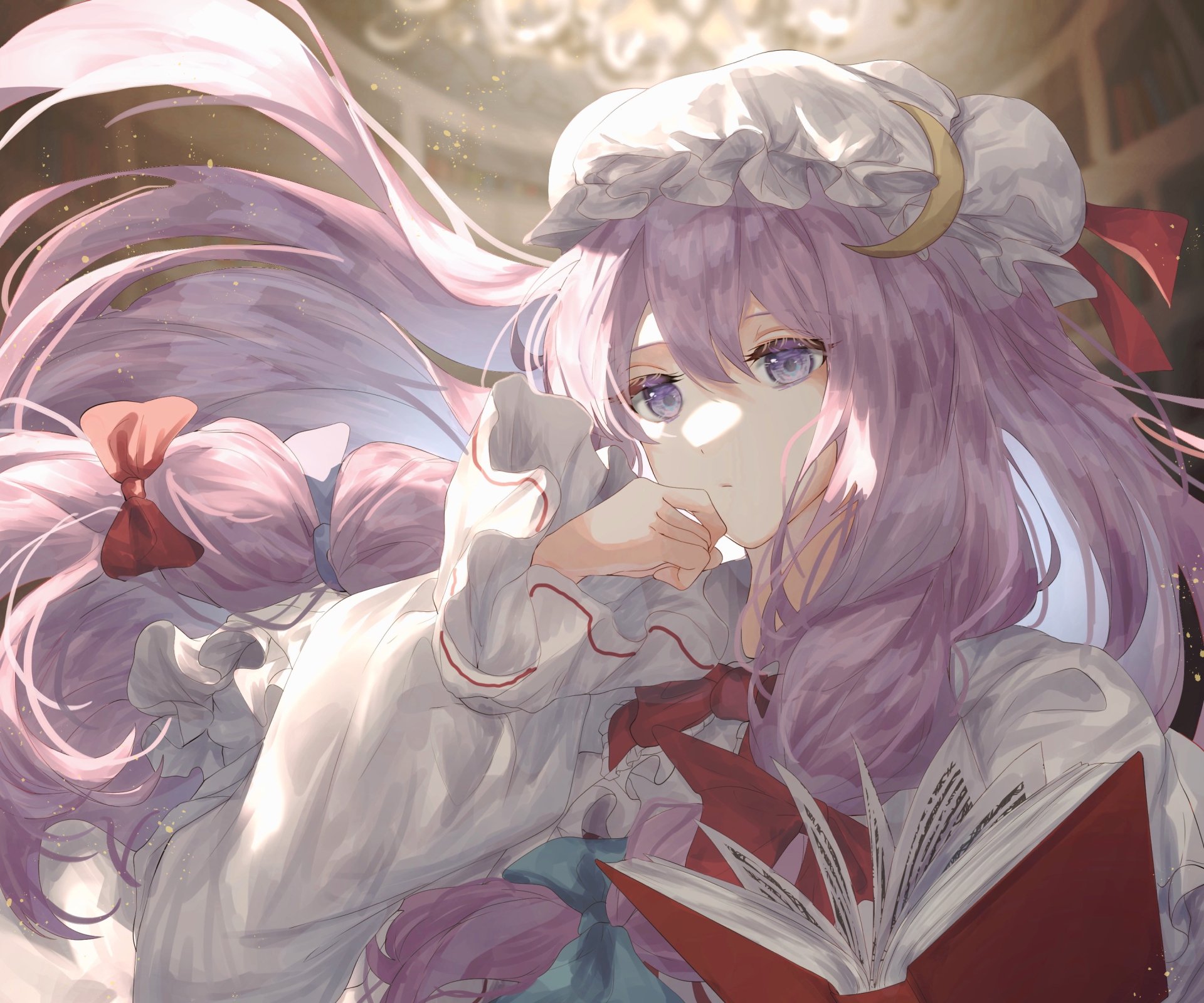 Download Patchouli Knowledge Anime Touhou HD Wallpaper