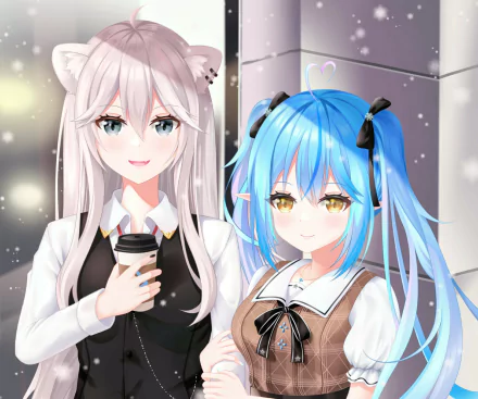 hololive Yukihana Lamy Shishiro Botan Anime Virtual Youtuber HD Desktop Wallpaper | Background Image
