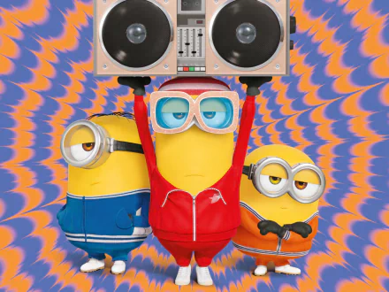 Stuart (Minions) Kevin (Minions) Bob (Minions) movie Minions: The Rise of Gru HD Desktop Wallpaper | Background Image