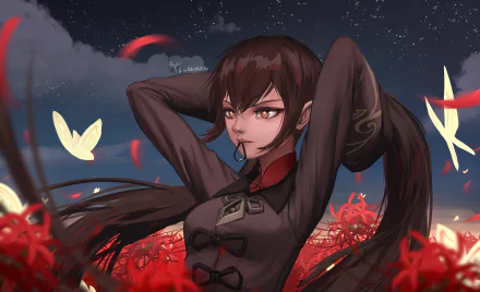 Hu Tao video game Genshin Impact HD Desktop Wallpaper | Background Image