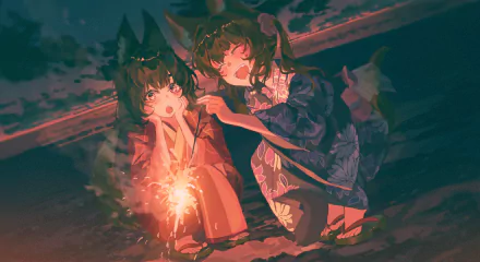 Anime girl anime girl HD Desktop Wallpaper | Background Image