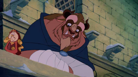  Beast looks at Belle