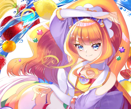 Kasai Amane Cure Finale Anime Delicious Party Precure HD Desktop Wallpaper | Background Image