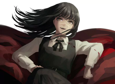 War Devil Asa Mitaka Anime Chainsaw Man HD Desktop Wallpaper | Background Image