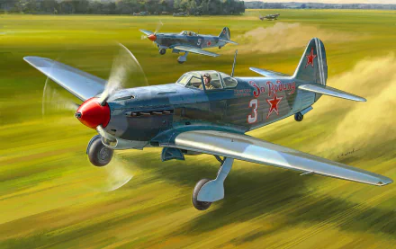 USSR military aircraft Yakovlev Yak-9 HD Desktop Wallpaper | Background Image