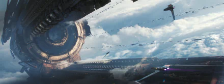 Sci Fi space station HD Desktop Wallpaper | Background Image