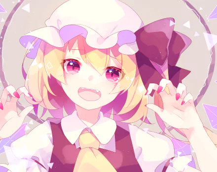 Flandre Scarlet Anime Touhou HD Desktop Wallpaper | Background Image