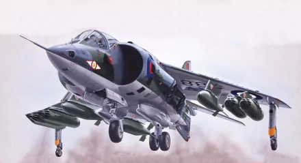 military Hawker Siddeley Harrier HD Desktop Wallpaper | Background Image