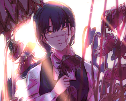 War Devil Asa Mitaka Anime Chainsaw Man HD Desktop Wallpaper | Background Image