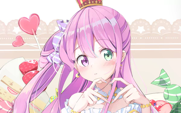 heterochromia hololive Himemori Luna Anime Virtual Youtuber HD Desktop Wallpaper | Background Image