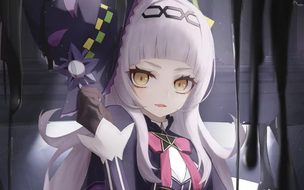 hololive Murasaki Shion Anime Virtual Youtuber HD Desktop Wallpaper | Background Image