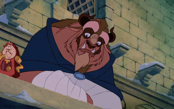  Beast looks at Belle