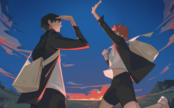 Anime Haikyu!! Tobio Kageyama Shōyō Hinata HD Wallpaper | Background Image