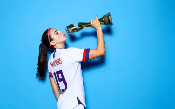 brunette American soccer Alex Morgan Sports HD Desktop Wallpaper | Background Image