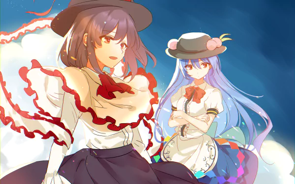 Iku Nagae Tenshi Hinanai Anime Touhou HD Desktop Wallpaper | Background Image