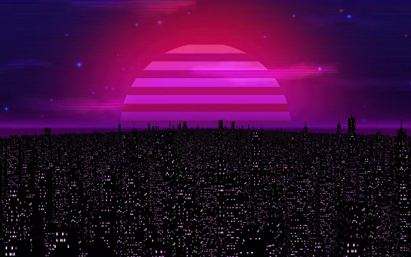 city artistic vaporwave HD Desktop Wallpaper | Background Image
